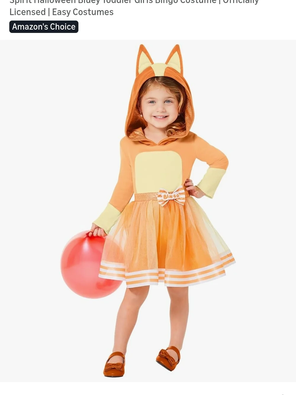 Spirit Orange and Cream Fox Tutu Costume for Girls